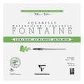 Clairefontaine | FONTAINE Watercolour paper — extra white, 30 cm x 30 cm, rough (torchon), block (glued on 4 sides), 1. block