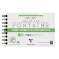 Clairefontaine | FONTAINE Watercolour paper — extra white, 12 cm x 18 cm, rough (torchon), spiral pad, 2. spiral pad