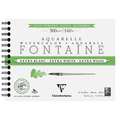 Clairefontaine | FONTAINE Watercolour paper — extra white, 18 cm x 24 cm, rough (torchon), spiral pad, 2. spiral pad