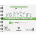 Clairefontaine | FONTAINE Watercolour paper — extra white, 24 cm x 32 cm, rough (torchon), spiral pad, 2. spiral pad