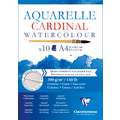 Clairefontaine | CARDINAL Watercolour pads — 300 gsm, A4 - 21 cm x 29.7 cm, 300 gsm, rough (torchon)|cold pressed, pad (bound on one side)