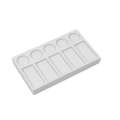 Porcelain Palettes — various shapes, rectangular 11.5  x 19.5 cm