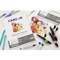 CANSON® | Illustration Manga paper — pure white, A4 - 21 cm x 29.7 cm, 250 gsm, smooth, pad (bound on one side)