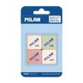 MILAN® | Erasers 430 — synthetic rubber, pack of 4