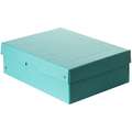 FALKEN | PureBox Storage Boxes — individual, A4, 10 cms deep, pastel azure, 4. 10 cms deep
