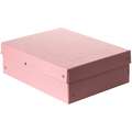 FALKEN | PureBox Storage Boxes — individual, A4, 10 cms deep, pastel rose, 4. 10 cms deep