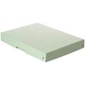 FALKEN | PureBox Storage Boxes — individual, A4, 4 cms deep, pastel green, 2. 4 cms deep