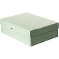 FALKEN | PureBox Storage Boxes — individual, A4, 10 cms deep, pastel green, 4. 10 cms deep