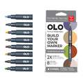 OLO™ | Premium Alcohol Marker sets ○ chisel nib — 8 markers, Architecture, set