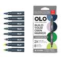 OLO™ | Premium Alcohol Marker sets ○ chisel nib — 8 markers, Landscape, set
