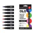 OLO™ | Premium Alcohol Marker sets ○ brush nib — 8 markers, Basic, set