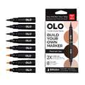 OLO™ | Premium Alcohol Marker sets ○ brush nib — 8 markers, Portrait, set