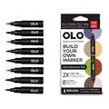 OLO™ | Premium Alcohol Marker sets ○ brush nib — 8 markers, Architecture, set