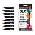 OLO™ | Premium Alcohol Marker sets ○ brush nib — 8 markers, Manga II, set