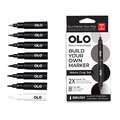 OLO™ | Premium Alcohol Marker sets ○ brush nib — 8 markers, Warm grey, set