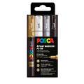 uni | POSCA PC-1MC Paint Markers — sets of 4, festive colours - cardboard box