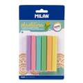 MILAN® | plastilina Modelling Clay Sticks — packs, 6 pastel colours, 6 pastel colours