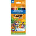 BiC® | Kids VIVID COLOURING PENCILS — packs, 12 pencils
