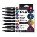 OLO™ | Premium Alcohol Marker sets ○ brush nib — 8 markers, Rich, set