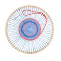PEBARO | Circular Weaving Frames — beech wood, 69 holes, Ø 22 cm