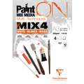 Clairefontaine | PaintON MIX MEDIA MIX4 pads — 12 sheets, A3, pad (bound on one side), 250 gsm