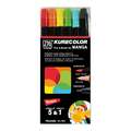 Kuretake | ZIG® Cartoonist™ KURECOLOR sets — fine and brush for Manga, Basic - 5 + 1
