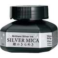 Kuretake | MICA™ Brilliant Inks — 60 ml bottles, Silver, 60 ml