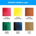 Kuretake | Gansai Tambi™ Watercolour sets — 6 pans + 2 pens, Irodori Kobako Red