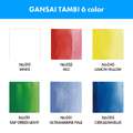 Kuretake | Gansai Tambi™ Watercolour sets — 6 pans + 2 pens, Irodori Kobako Green