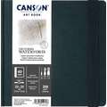 CANSON® | ART BOOK Saunders Waterford Series — 300 gsm watercolour paper, 20 cm x 20 cm, square format, 300 gsm, sketchbook