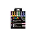uni | POSCA PC-3M Paint Marker — sets, 8 pastel shades - cardboard box, 0.9-1.3 mm|fine, conical tip, 1. cardboard box