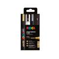 uni | POSCA PC-5M Paint Marker sets — 4 markers, basic set - cardboard box