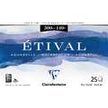 Clairefontaine | ETIVAL watercolour paper — blocks, 10 cm x 15 cm, 300 gsm, 25 sheets, 2. Block of 25 sheets