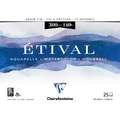 Clairefontaine | ETIVAL watercolour paper — blocks, 18 cm x 24 cm, 300 gsm, 25 sheets, 2. Block of 25 sheets