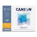 CANSON® | Montval® Watercolour Paper — NOT, 24 cm x 32 cm, 40 sheet pad, 200 gsm, 1. pad of 40 sheets — glued on long edge