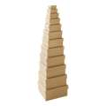 folia® | Cardboard Boxes — 12 assorted sizes, natural