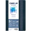 CANSON® | Montval ART BOOK — 300 gsm, A5 landscape: 14.8 cm x 21 cm, pad (bound on one side), cold pressed
