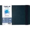 CANSON® | Montval ART BOOK — 300 gsm, A5 landscape: 21 cm x 14.8 cm, pad (bound on one side), cold pressed
