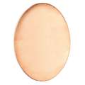 ABIG | Copper Enamelling Door Signs — 0.8 mm thick, oval  64 x 45 mm (no screw holes), oval  64 x 45 mm (no screw holes), single