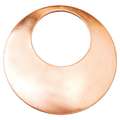 ABIG | Copper Blank Round Pendants — for necklaces, Ø 68 mm, single