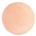 ABIG | Copper Blank Round Pendants — for necklaces, Ø 51 mm, single