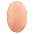 ABIG | Copper Enamelling Blanks — pendants, oval 43 mm x 28 mm