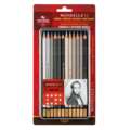KOH-I-NOOR | MONDELUZ Watercolour Pencils — sets, 12 grey tones