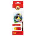 KOH-I-NOOR | Aquarell 'Fish' School Coloured pencils — packs, 18 colours, set