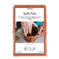 GLOREX | hobby time Soft natural clay — white or terracotta, 1 kg / terracotta