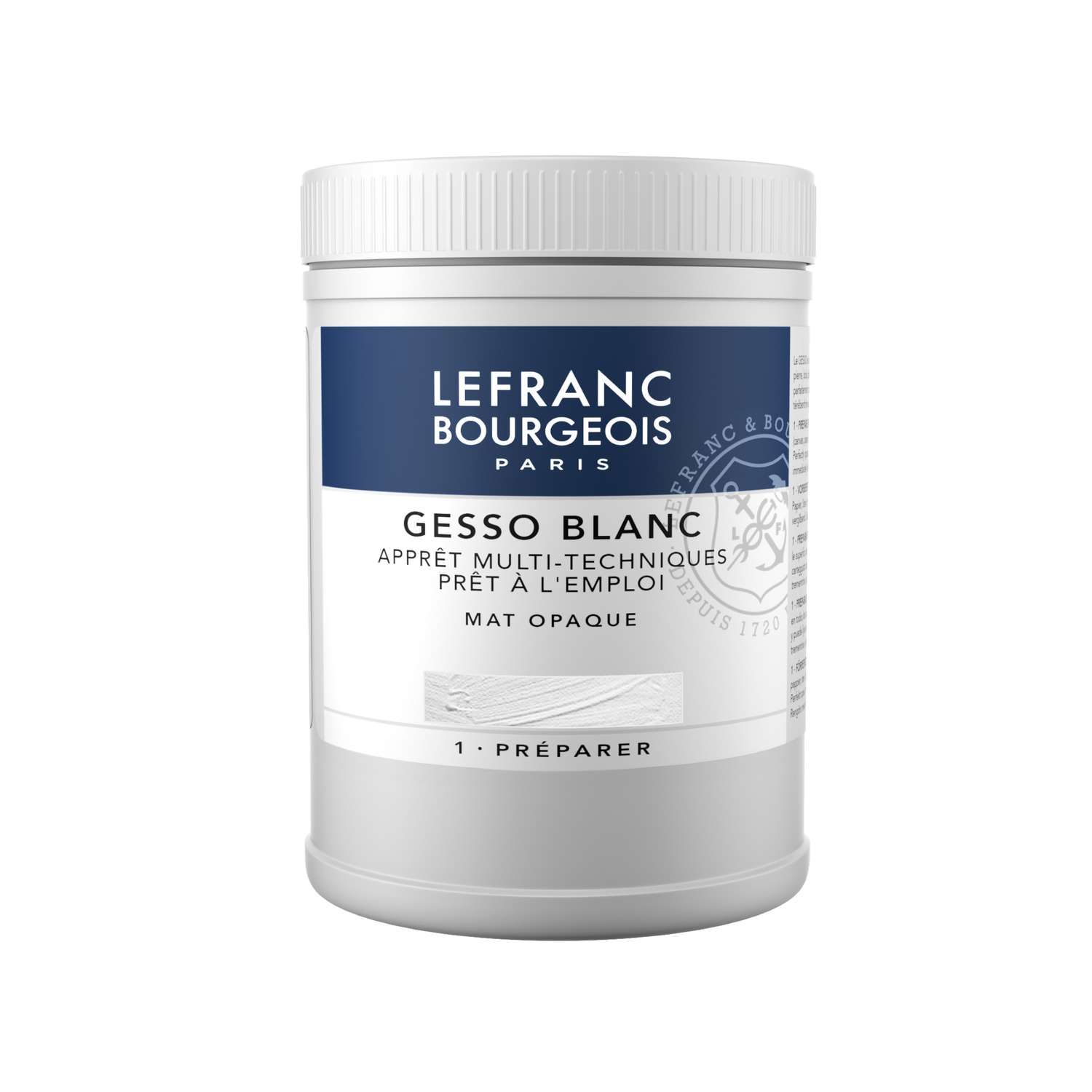 Gesso blanc LEFRANC & BOURGEOIS, mat opaque