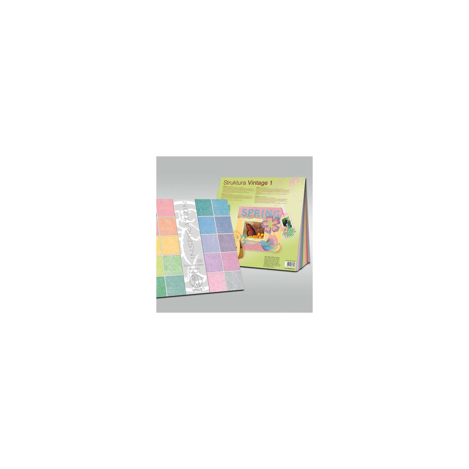 Ursus Scrapbook-Papier „Vintage Barock“ – 5 Blätter, 30,5x30,5 Cm, 190 G/m², Beidseitig Bedruckt