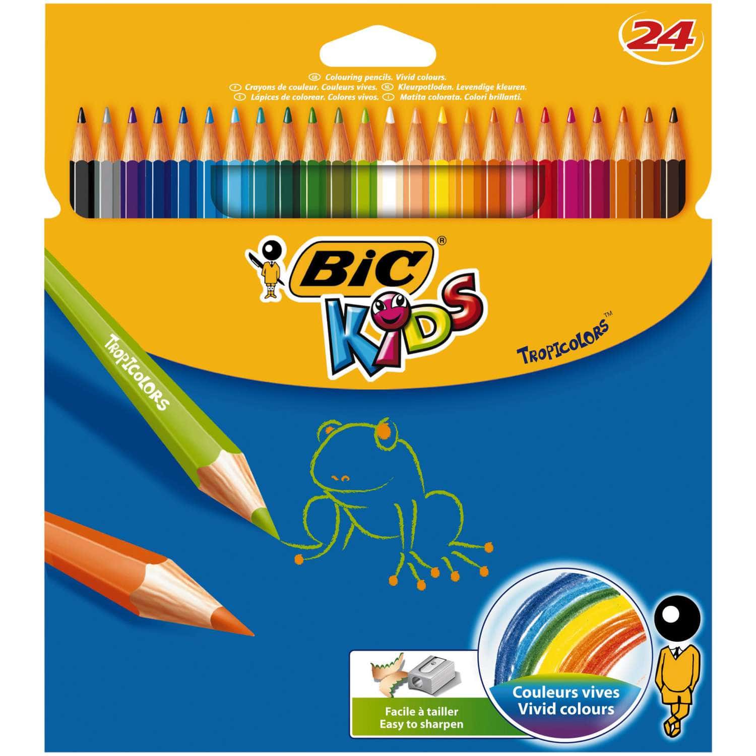Bic Pencils Kids Tropicolors 12`s