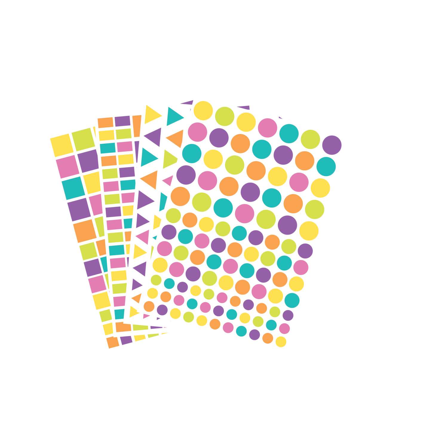 O'color | Assorted Geometric Sticker packs — 40 x A5 sheets | 50,000 ...