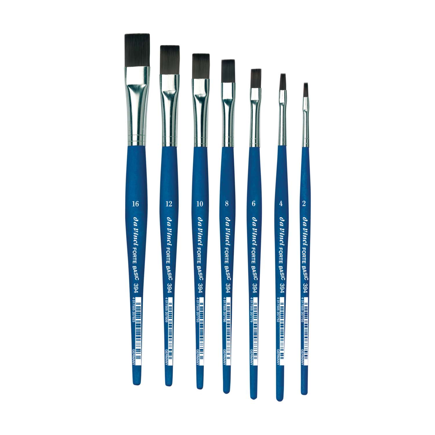 Set De Pinceles Da Vinci 4220 Top Acryl – 4 Pinceles De Mango Corto Para Acrílico, óleo Y Acuarela, Fabricados En Alemania Con Fibras Sintéticas De Alta Durabilidad